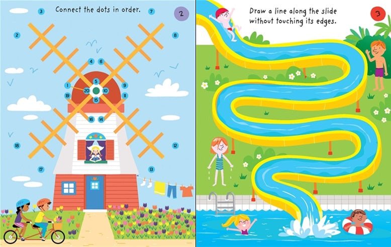 Little Childrens Holiday Tear-Off Pad Activity Book Usborne Softcover Book