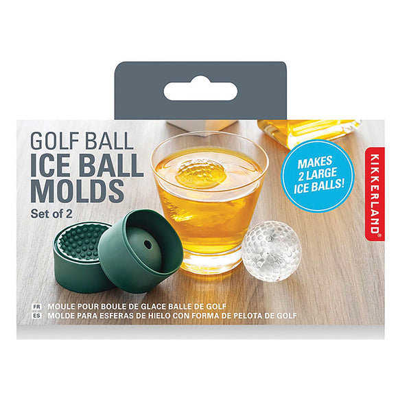 Kikkerland Golf Ball Ice Molds Set Of 2