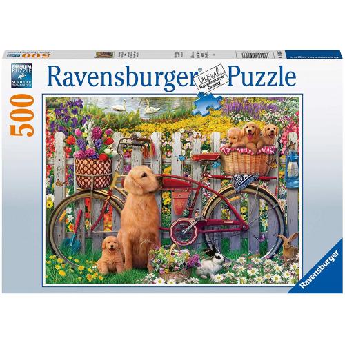 Ravensburger 500pc Jigsaw Puzzle Cute Dogs in The Garden