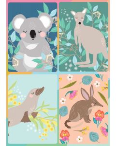 Christie Williams Magnet Greeting Card Cute Aussie Animals