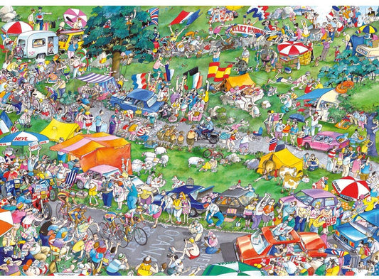 Heye Triangular 1000pc Jigsaw Puzzle Cycle Race