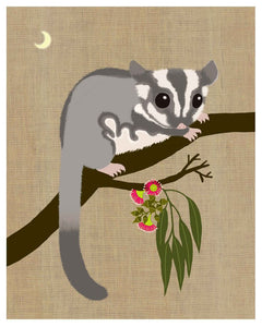 Gillian Mary Greeting Card Sugar Glider