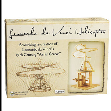 Leonardo da Vinci Helicopter Wooden 38x23cm Construction Science Kit