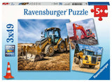 Ravensburger 3x49pc Jigsaw Puzzle Digger At Work