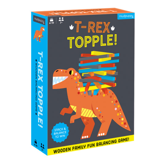 Mudpuppy Wooden Balancing Game T-Rex Topple