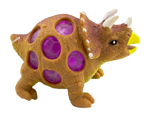Squeezy Dinosaur with Gel Orbs Assorted Colours Sensory Toy