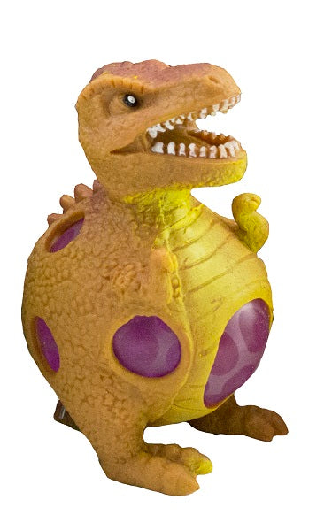 Squeezy Dinosaur with Gel Orbs Assorted Colours Sensory Toy