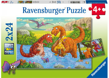Ravensburger 2x24pc Jigsaw Puzzle Dinosaurs at Play