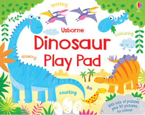 Dinosaur Play Pad Activity Book Usborne Soft Cover Book