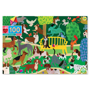 eeBoo 100pc Jigsaw Puzzle Dogs At Play