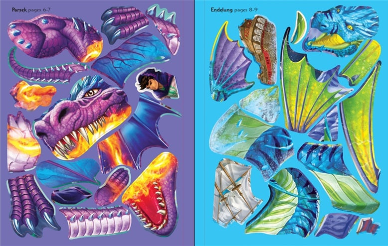 Build Your Own Dragon Sticker Softcover Activity Book