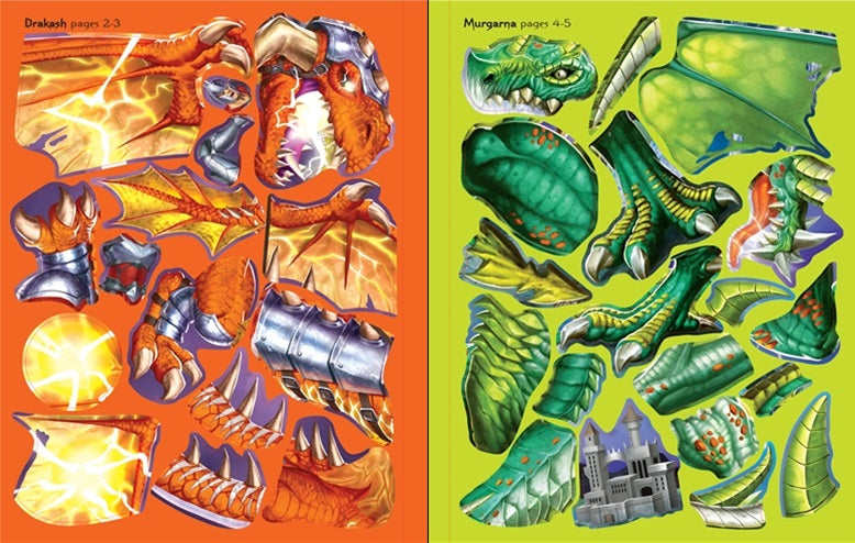 Build Your Own Dragon Sticker Softcover Activity Book