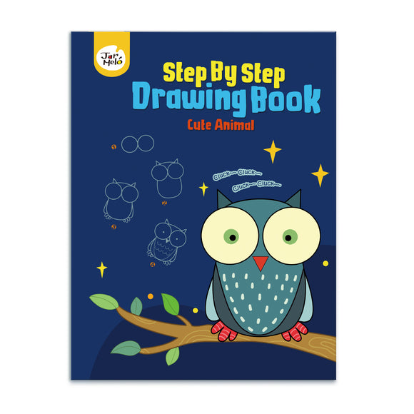 Step-By-Step Drawing Book Cute Animals Activity Book Jar Melo Softcover Book