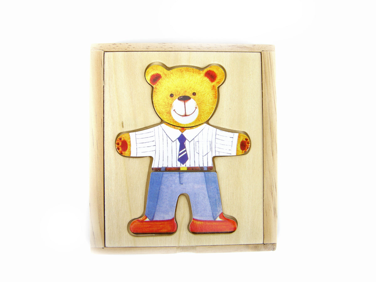 Kaper Kidz Dressing Bear Boy Puzzle Box