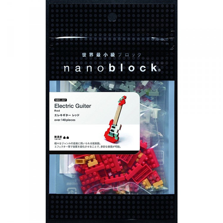 Nanoblock Electric Guitar Red 2