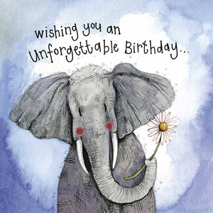 Alex Clark Greeting Card Unforgettable Elephant Birthday