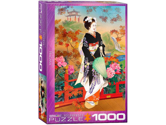 Eurographics 1000pc Jigsaw Puzzle Japanese Geisha Kimono Haruyo Morita Higasa