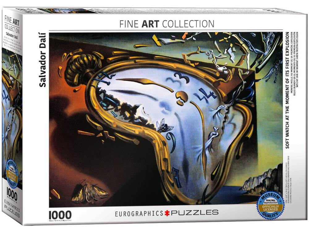 Eurographics 1000pc Jigsaw Puzzle Salvador Dali Melting Clock Soft Watch