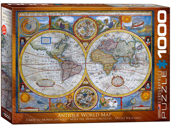 Eurographics 1000pc Jigsaw Puzzle Antique World Map Medieval
