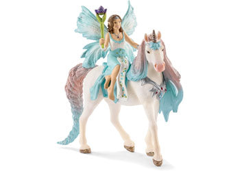 Schleich Bayala Figurine Fairy Eyela with Princess Unicorn