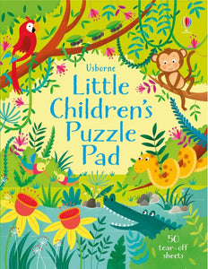 Little Childrens Puzzle Pad Activity Book Usborne Softcover Book