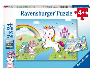 Ravensburger 2x24pc Jigsaw Puzzle Fairytale Unicorn