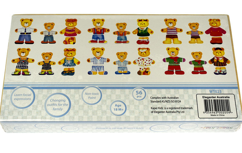 Kaper Kidz Dressing Bear Family Puzzle Box