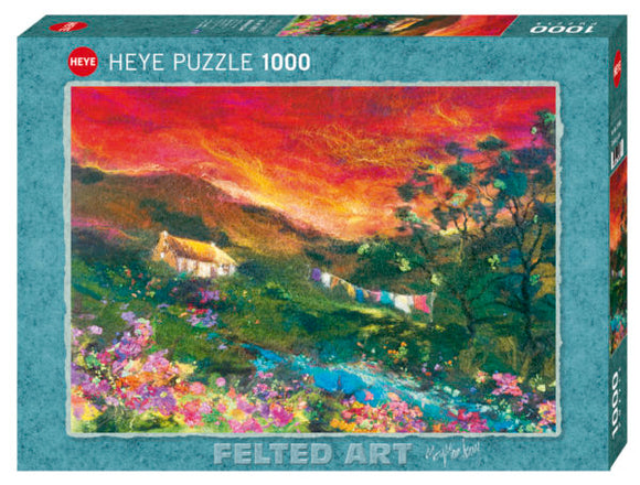 Heye 1000pc Jigsaw Puzzle Felted Art Washing Line