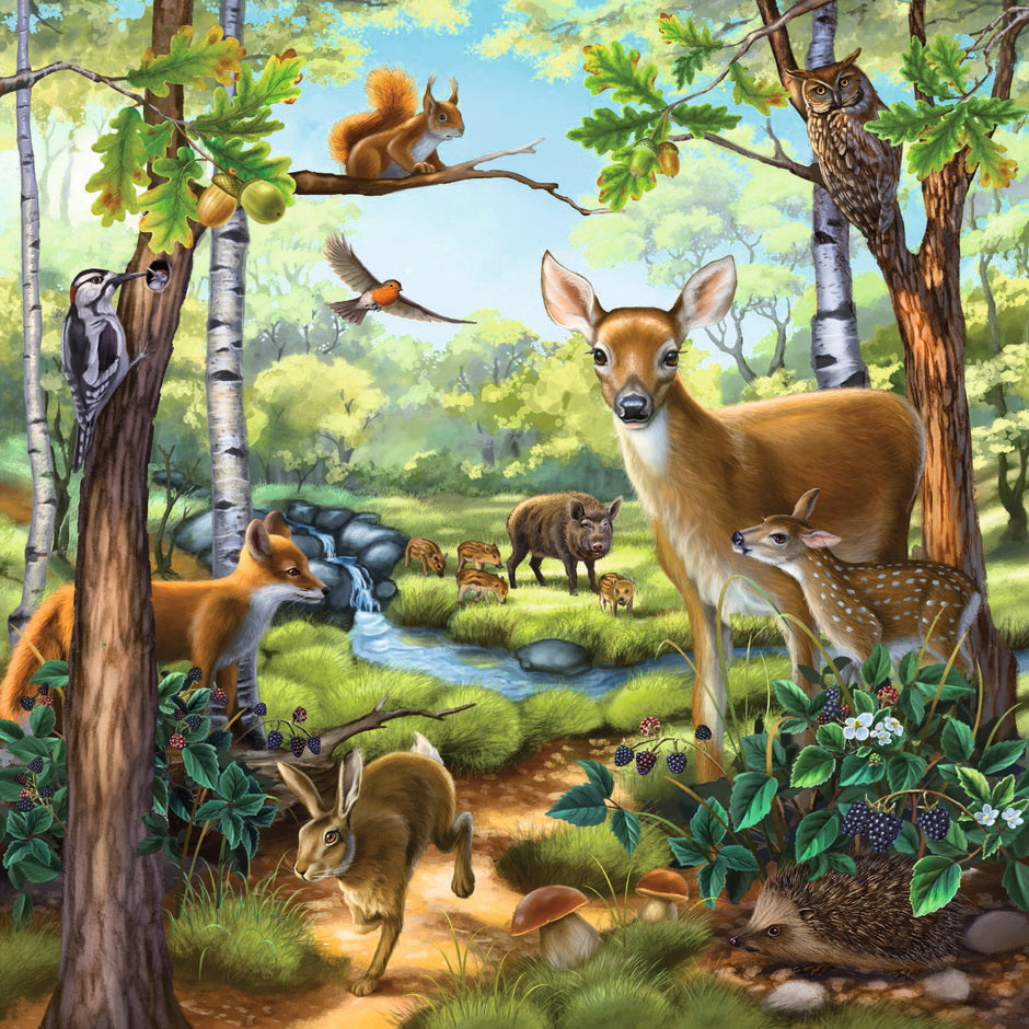 Ravensburger 3x49pc Jigsaw Puzzle Forest Zoo & Pets