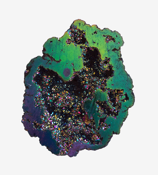 British Fossils Rainbow Aura Quartz Geodes