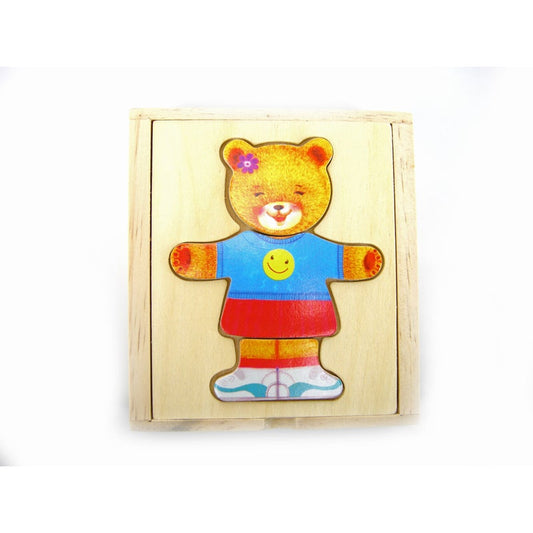 Kaper Kidz Dressing Bear Girl Puzzle Box