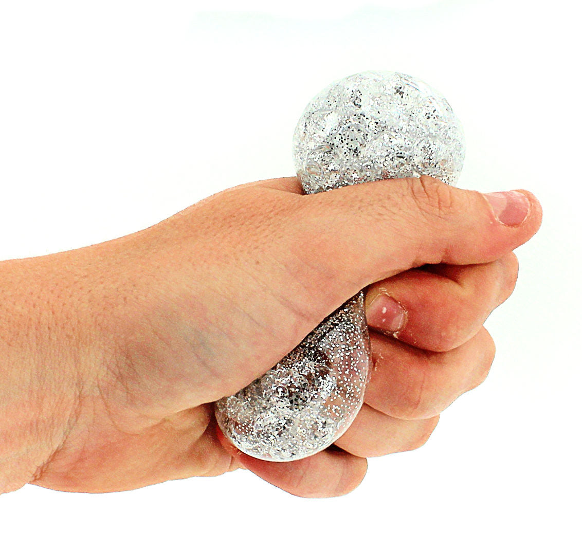Squishy Gel Orb Ball With Glitter 4.5cm Sensory Toy