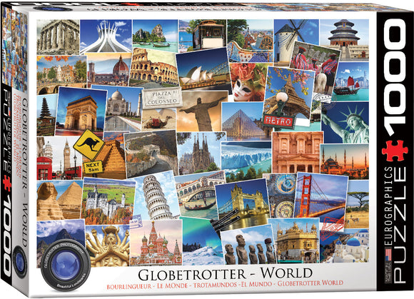 Eurographics 1000pc Jigsaw Puzzle Globetrotter World