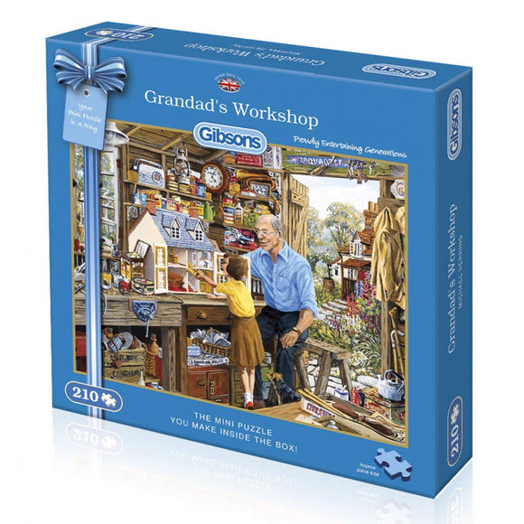 Gibsons 500pc Jigsaw Puzzle Extra Large Grandad s Workshop
