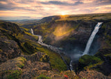 Ravensburger 1000pc Jigsaw Puzzle Scandanavian Places Haifoss Waterfall Iceland