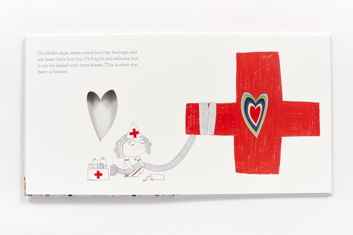 In My Heart; A Book of Feelings by Jo Witek Illustrated by Christine Roussey Hardcover Book