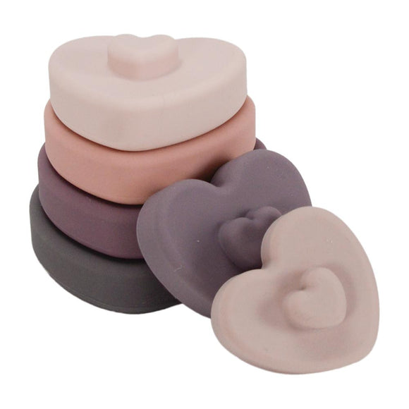 Annabel Trends Silicone Stackable Toy Heart