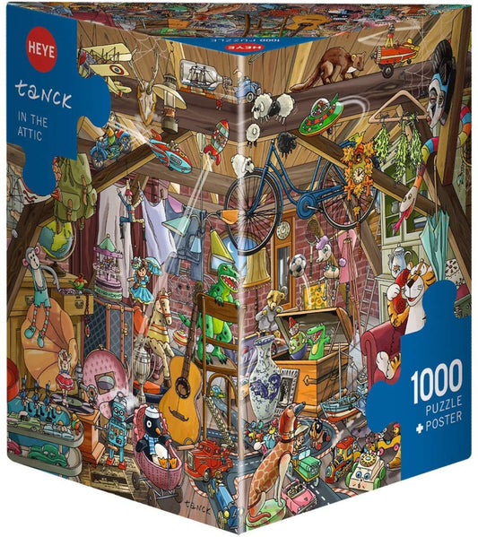 Heye Triangular 1000pc Jigsaw Puzzle In The Attic