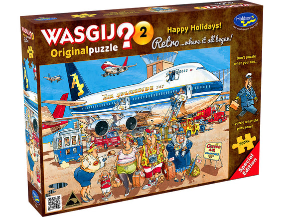 Wasgij? 500pc Retro Original Jigsaw Puzzle #2 Happy Holidays!