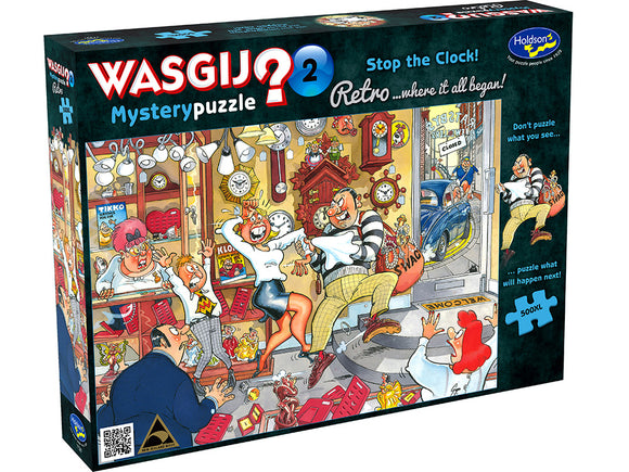 Wasgij? 500pc Retro Mystery Jigsaw Puzzle #2 Stop The Clock