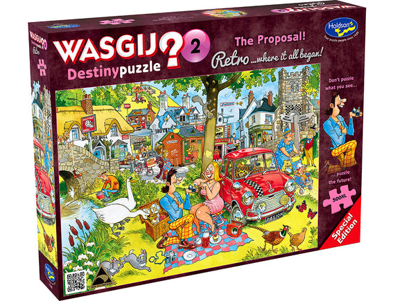Wasgij? 500pc Retro Destiny Jigsaw Puzzle #2 The Proposal