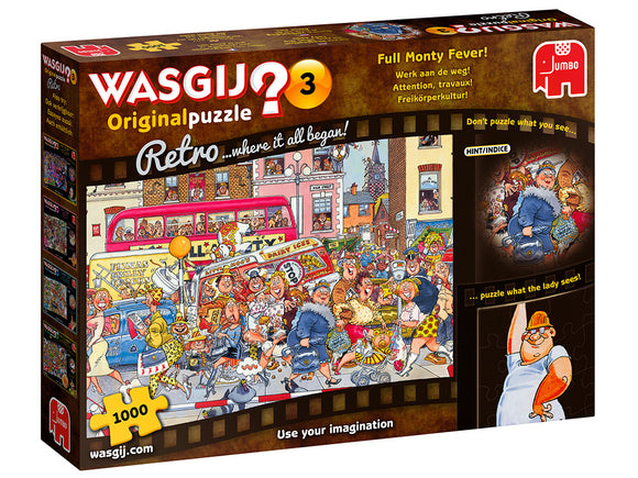 Wasgij? 500pc Retro Original Jigsaw Puzzle #3 Full Monty Fever