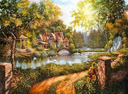 Ravensburger 500pc Jigsaw Puzzle Cottage By The River