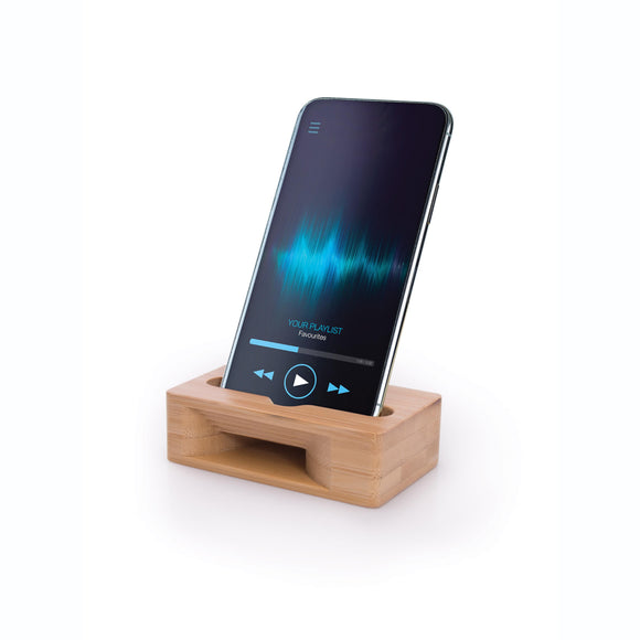 The Executive Collection Bamboo Phone Holder & Amplifier