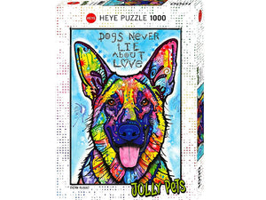 Heye Jolly Pets 1000pc Jigsaw Puzzle Dogs Never Lie By Dean Russo