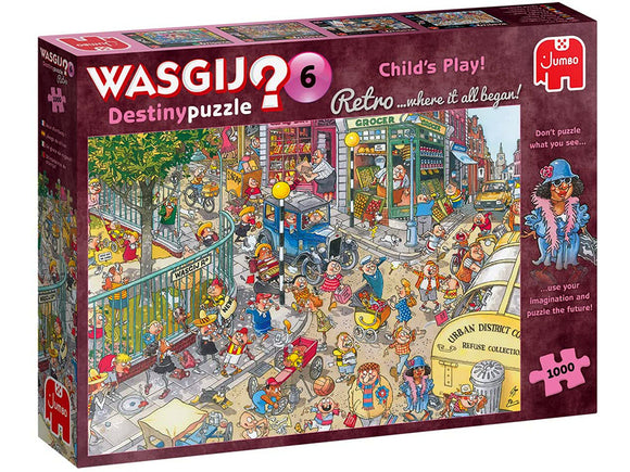 Wasgij? 1000pc Jigsaw Puzzle Retro Destiny #6 Childs Play