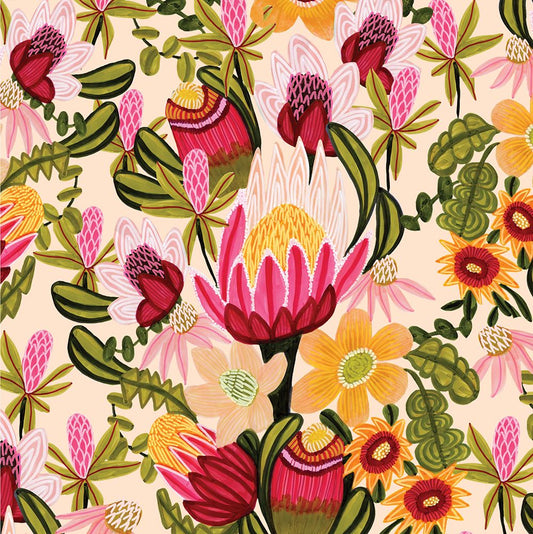Kirsten Katz Greeting Card King Red Protea