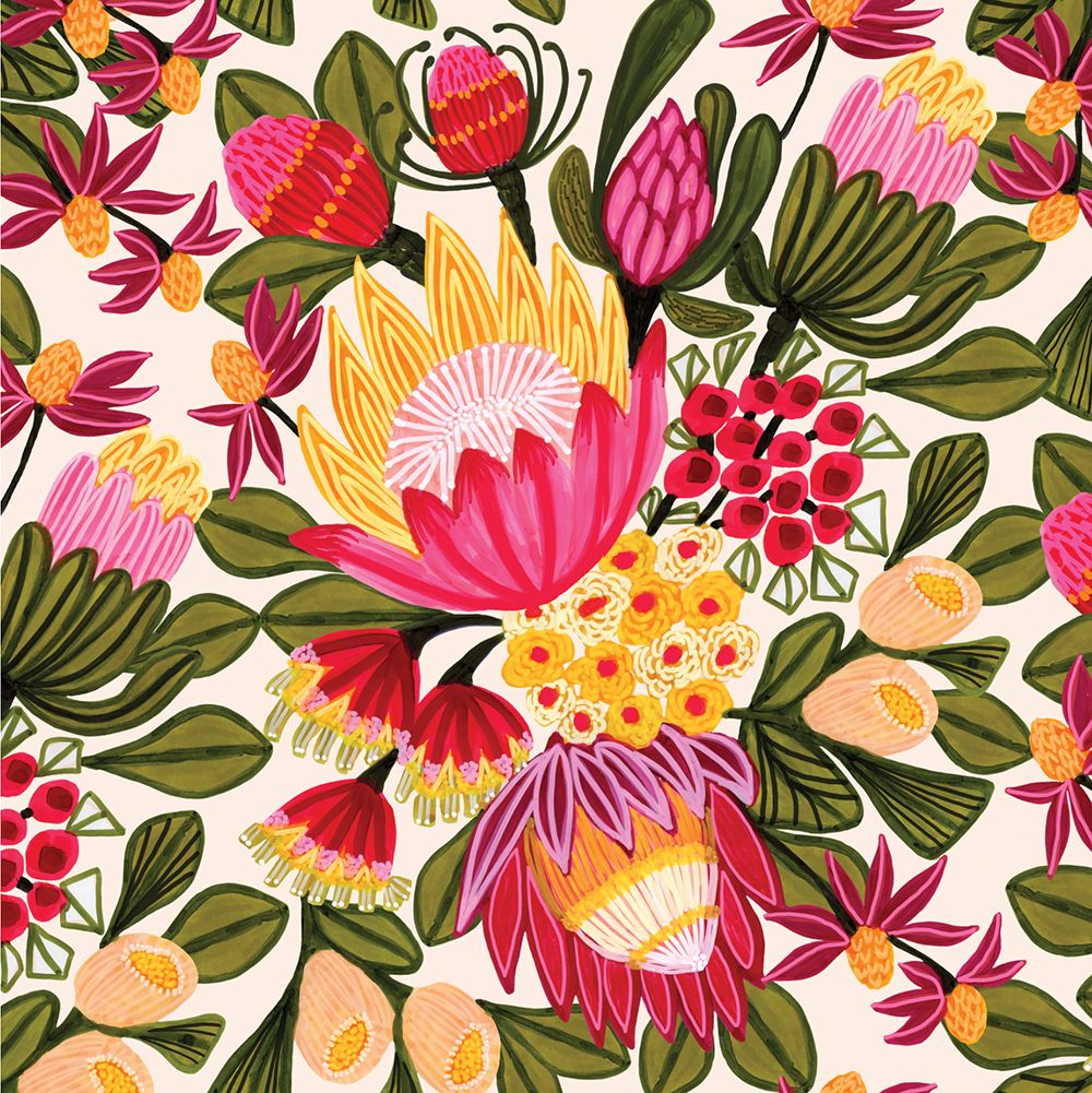 Kirsten Katz Greeting Card Protea Madiba