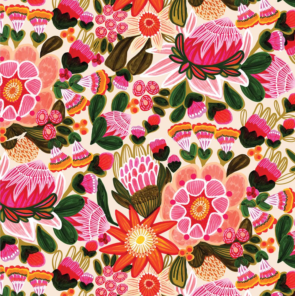 Kirsten Katz Greeting Card Sunburst Flowers