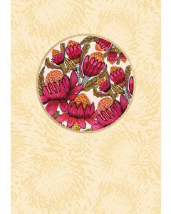 Kirsten Katz Wooden Magnet Greeting Card Waratahs